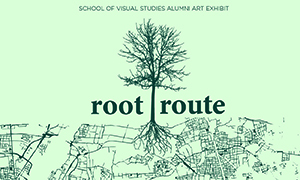 Root/Route: 2026 Alumni Biennial Exhibition logo