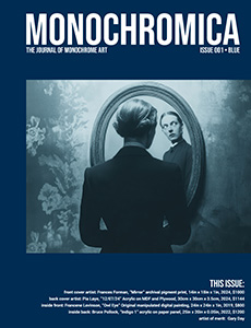 "Monochromica - The Journal Of Monochrome Art" Issue 011 - BLUE ART logo